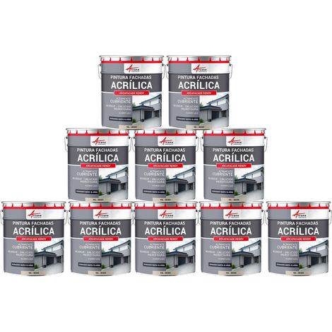 Pintura acrílica para exteriores, impermeable y duradera para fachadas exteriores - ARCAFAÇADE RENOV