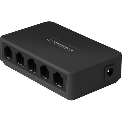 Switch ethernet esperanza a 5 porte 101001000 onice