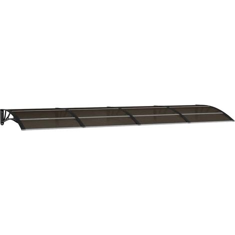 Maison Exclusive - Türvordach Schwarz 350 x 100 cm Polycarbonat