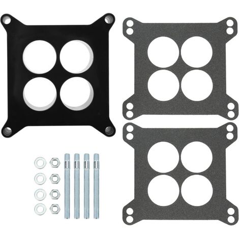 Jeffergarden Entretoise pour carburateur 1” (4 trous) - Style centre ouvert - Compatible moteurs HOLLEY SBC/BBC (1/5)