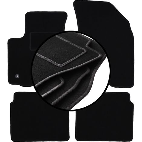 Juego de alfombrillas de terciopelo para: Chevrolet Aveo I T200 / T250 hatchback, sedán (2002-2011)
