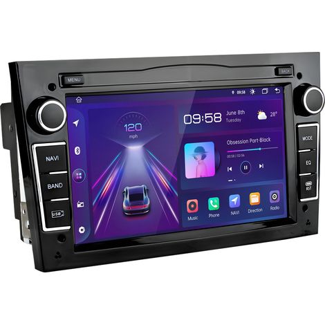 Autoradio Android 14 Pour Opel Astra H Corsa C/D Vectra C Zafira CarPlay 2+64 Go (1/5)