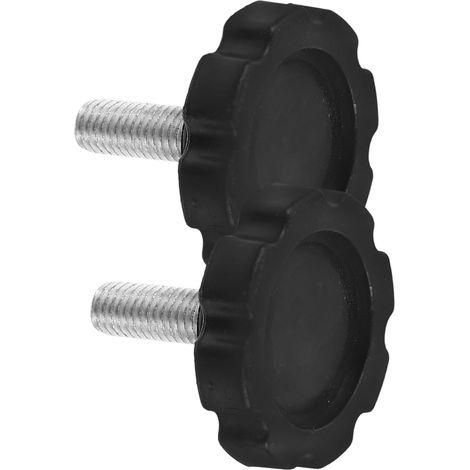 2 vis M8 de rechange pour pied de parasol noir insert de mât (1/5)