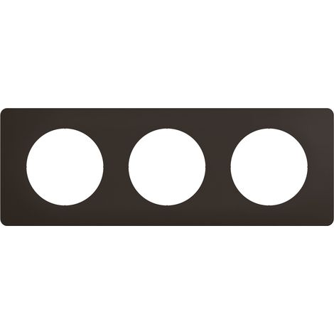 Legrand - Plaque Céliane 3 postes – finition Noir Mat