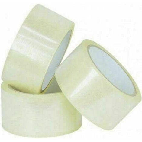 TrAdE Shop Traesio - Confezione Da 6 Pz Rotoli Di Nastri Trasparenti Per Pacchi Scatole 45mm X 55mt -