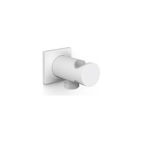 Support fixe avec arrivée d’eau pour douchette Blanc mat - TRES 22118201BM