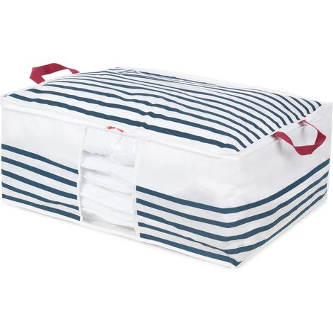 Compactor Housse de Rangement Couette, Bleu, 65 x 50 x H.27 cm, RAN5301 (1/5)