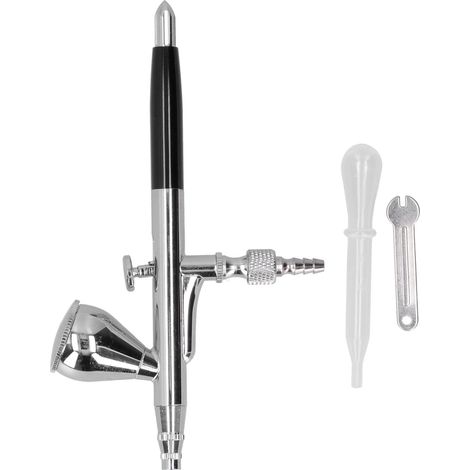 Kit pistolet à peinture aérographe G1/8, ensemble d'art pour la peinture, le modélisme et la décoration intérieure, noir (1/5)