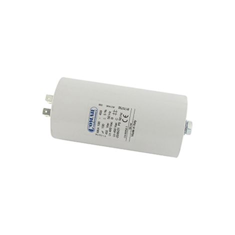 Condensador eléctrico universal de 100 Uf. - Montaje M8, ø: 60 mm, H: 120 mm