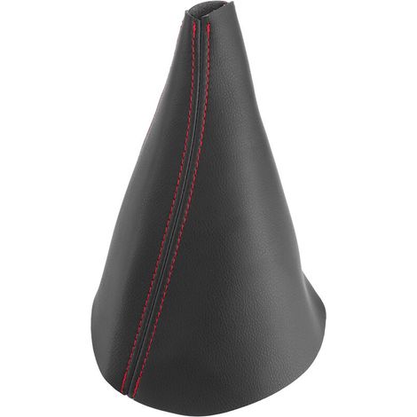 Jeffergarden Pommeau de levier de vitesse, housse de voiture durable, résistante aux rayures, portable et résistante à l'abrasion, pour housse de levier de vitesse de voiture (noir ligne rouge) (1/5)