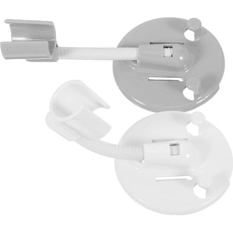 Lot de 2 supports de pommeau de douche réglables sans perçage avec base adhésive antidérapante, supports muraux, adaptés aux camping-cars et aux salles de bains avec pommeaux de douche à main. (1/5)