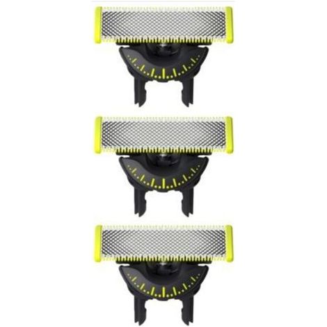 OneBlade 360 Klingen, passend für alle OneBlade- und OneBlade Pro-Modelle, 3 Stück (Modell QP430/60), QP2520 Rasierer – Kleiner T-Klingen-Scherkopf – QP2523 – QP2630 – Serie 6510 – Ersatzzubehör (1/5)