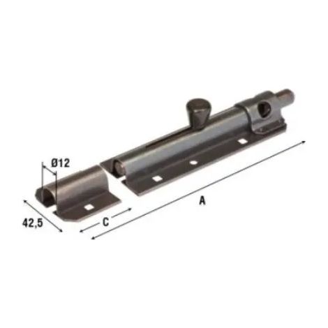 CATENACCIO ALDEGHI ART. 250 PORTALUCCHETTO TROPICALIZZATO  LUNGHEZZA TOTALE 210 MM