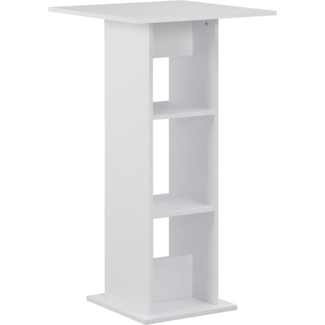 Tavolo alto da bar bistrot bianco 110 cm
