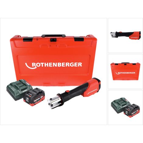 Crimpatrice a batteria Rothenberger ROMAX 4000 CAS 18 V 34 kN + 1x batteria 10 Ah + caricatore + custodia