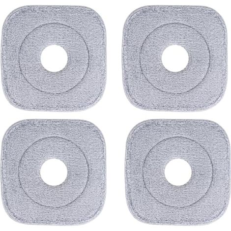 Lingette de rechange universelle pour balai à franges rotatif et seau - Housse de balai à franges en microfibre lavable et réutilisable pour le nettoyage des sols (1/5)