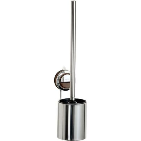 Ensemble de brosse de toilette murale à ventouse en acier inoxydable pour salle de bain (1/5)