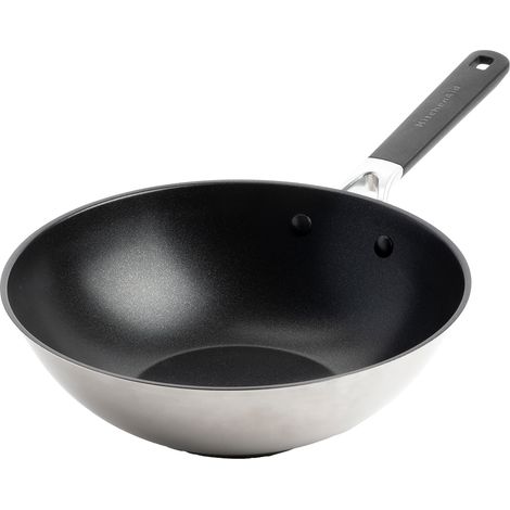 KitchenAid Classic Stainless Steel (CC005705-001) silber Wok (1/5)