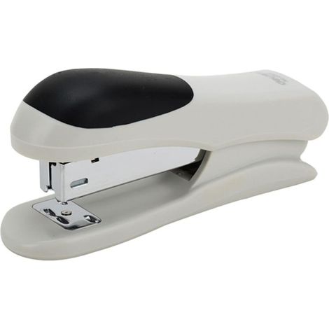 Agrafeuse de Bureau Blanche en Fer et Plastique, Design Épuré, Capacité 50 Agrafes, Fixation Jusqu'à 25 Feuilles, pour Enseignants et Bureau (1/5)