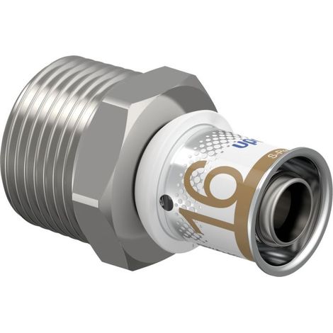UPONOR S-PRESS PLUS MLC MAMELON DE TRANSITION 16 MM X 3/4'' AG 1070503 (1/4)