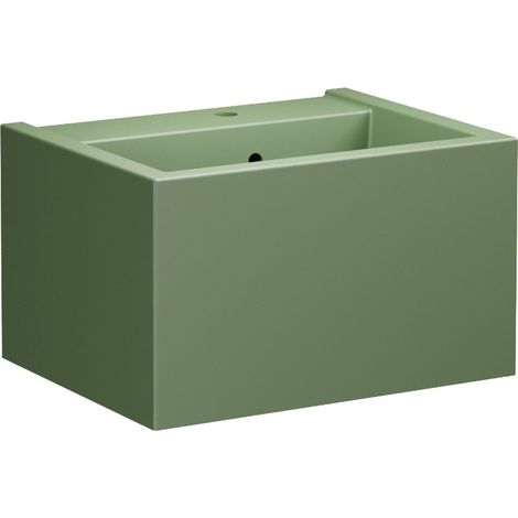 Lavabo KANAAL en céramique 60x46,5cm, verde mat (1/2)