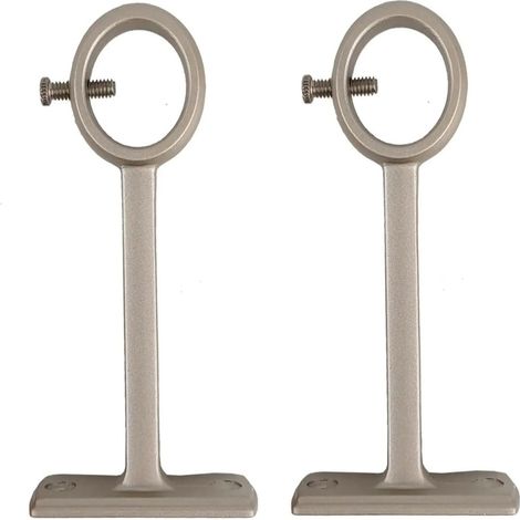 supports de tringle à rideaux muraux et plafond Argent (1/5)