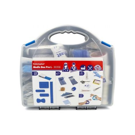 Protectaplast Medic Box Pro L – Trousse de premiers secours professionnelle HACCP avec fixation murale