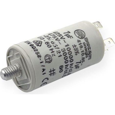 Condensateur permanent 7µF à cosses - Ø30x56mm - DUCATI (1/3)