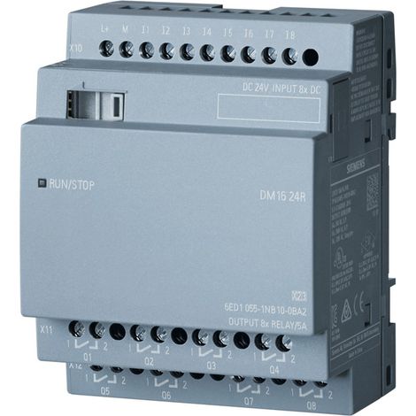 Modulo di ampliamento Siemens LOGO DM16 24R 6ED10551NB100BA2 (1/2)