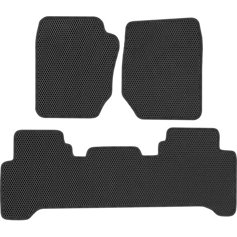 Range Rover II SUV dal 1994 al 2002. Tappetini dedicati - EVA A NIDO D'APE NERO (1/5)