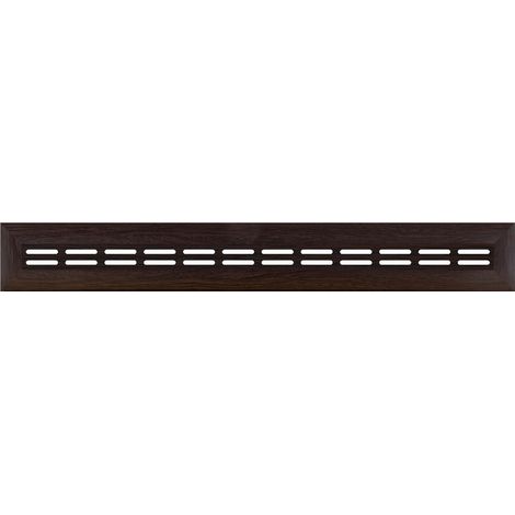 Zubehör für Stella Heizkörperverkleidungen - Obere und seitliche Abdeckungen & Befestigungssatz: Wenge, Oberblende - 120x17cm