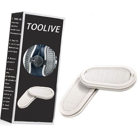 Paire de filtres de rechange anti-poussière P3 GVS SPR316 pour masque de protection (1/4)