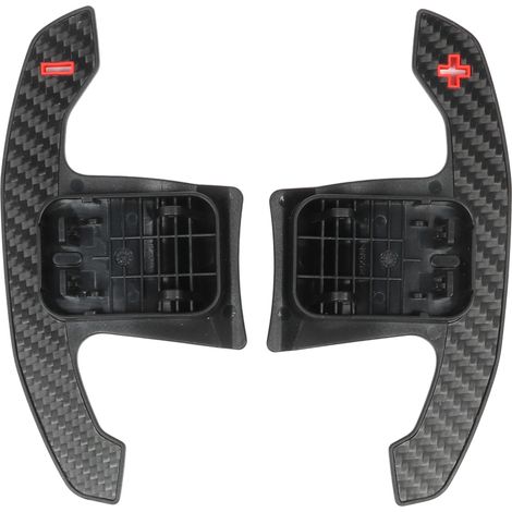 GARRYFIZH Lot de 2 extensions de palettes de changement de vitesse au volant (gauche et droite) en fibre de carbone sèche mate pour les modèles F et G