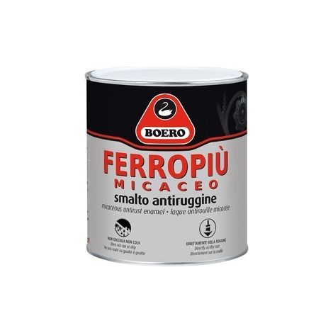 SMALTO ANTIRUGGINE FERROPIU BRILLANTE BOERO ML 750 - Boero: GRIGIOCHIARO G.F.