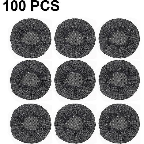 100 pièces housse de casque extensible housses de casque jetables housses de casque non tissées coussinets d'oreille hygiéniques coussins pour casque de jeu de style casque antibruit/ (1/5)