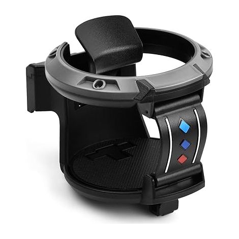 Lntyq Getränkehalter fürs Auto, universeller Getränkehalter fürs Auto, Kaffeebecherhalter, Flaschenständer mit 7,6 cm Durchmesser für die Lüftungsschlitze im Auto (schwarz + grau) (1/5)