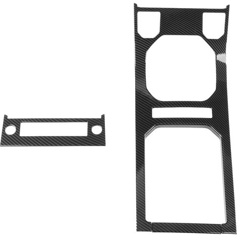 Embellecedor del panel de la palanca de cambios de la consola central de fibra de carbono, 2 piezas, para Land Rover Range Rover Evoque 12-17 (1/3)