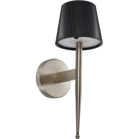 Moderne, dekorative, solarbetriebene Wandleuchte, Innen- und Außenbeleuchtung, ideal für Wohnzimmer, Büro, Wintergarten oder Hof. (1/5)