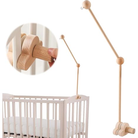 Support Mobile en Bois pour Lit de Bébé et Enfant (1/5)