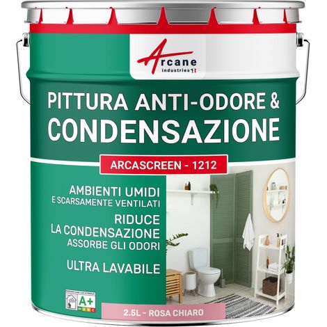 Pittura Termica Anticondensa e Antimuffa per Pareti Umide : ARCASCREEN - 1212 - 2,5 L Rosa Chiaro - RAL 3015 - ARCANE INDUSTRIES