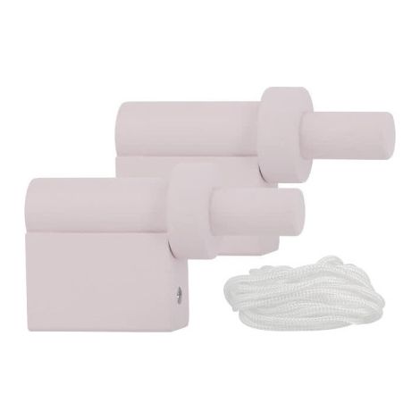 Set mit 2 Holzstützen und MOBOIS Fallen Boreal Set - rosa - 1024369