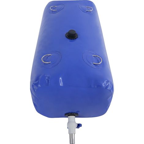 Réservoir d'eau, Maille PVC durable, Design pliable, Bleu (1/2)