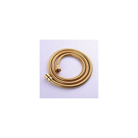 2m(78-Inch) Tuyau de Douche Flexible Doré Anti-pli en Acier Inoxydable avec Connecteur en Laiton Massif (1/5)