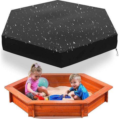 housse De Bac  Sable Pour Enfants, Bache Bac  Sable, Bac A Sable Avec Couvercle, Pour Enfants En Tissu Oxford 210d Jardin Extrieur Dcontract, Impe (1/5)