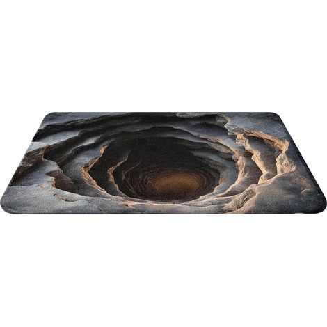 Tapis Illusion Paillasson Anti-Dérapant Piège  Tapis d'Illusion Optique à Design Sans Pour Intérieur Extérieur Entrée Maison Salon Chambre Bureau Salle de Jeux Cuisine (1/5)
