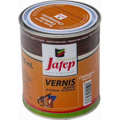 Vernis synthétique châtaigne brillant Jafep 375 ml