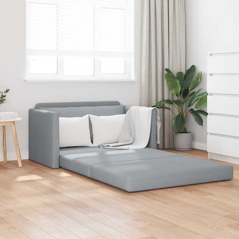 Canapé-Lit,Lit de jour,Lit de repos 110cm Gris clair tissu (1/5)