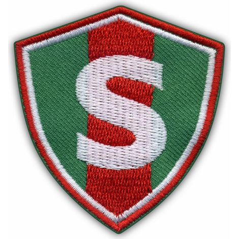 Patchion Sports Club Sparta – Aufbügel-/Heißsiegel-Rückseite – Gestickter Aufnäher/Abzeichen/Emblem