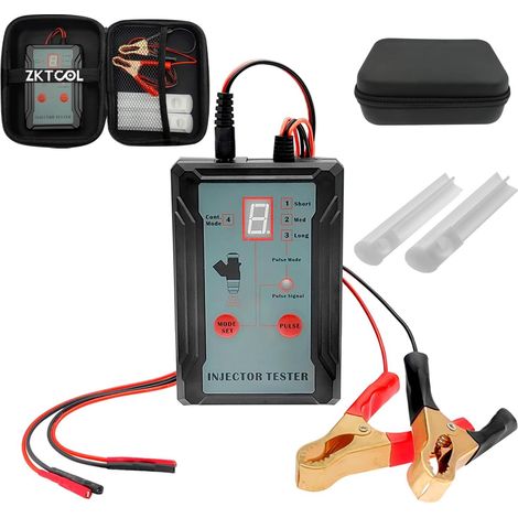 Ej.Life – Testeur d'injecteur de carburant – 8 modes d'impulsion – Nettoyage et diagnostic avancés – Test simultané de 2 injecteurs – Câbles silicone 100 cm (1/5)
