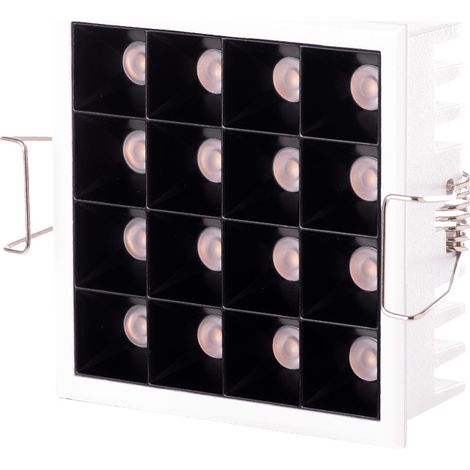 LED-Downlight-Strahler 15W 1079Lm 2700ºK Rechteckig PRO SMD3030 40.000H [JW-18W-M-WW]